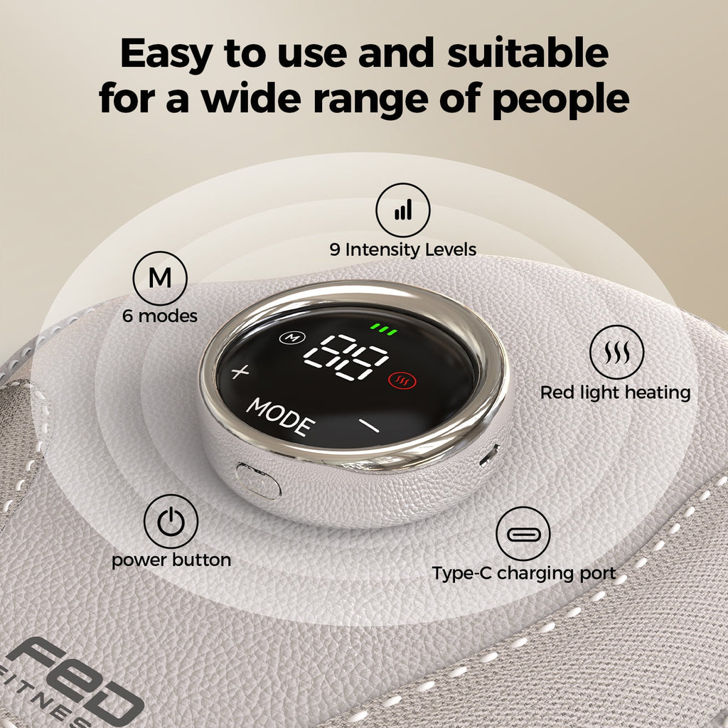 FED Fitness Wireless hand massager with heating function, air compression massage, 9 pressure settings, 6 modes, a portable hand massager suitable for various settings