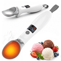 TOCOKEID Electric Heated Ice Cream Scoop with Smart LED Display & Safety Lock, Rechargeable